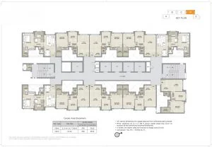 JP North The Palace 2BHK Floor Plan